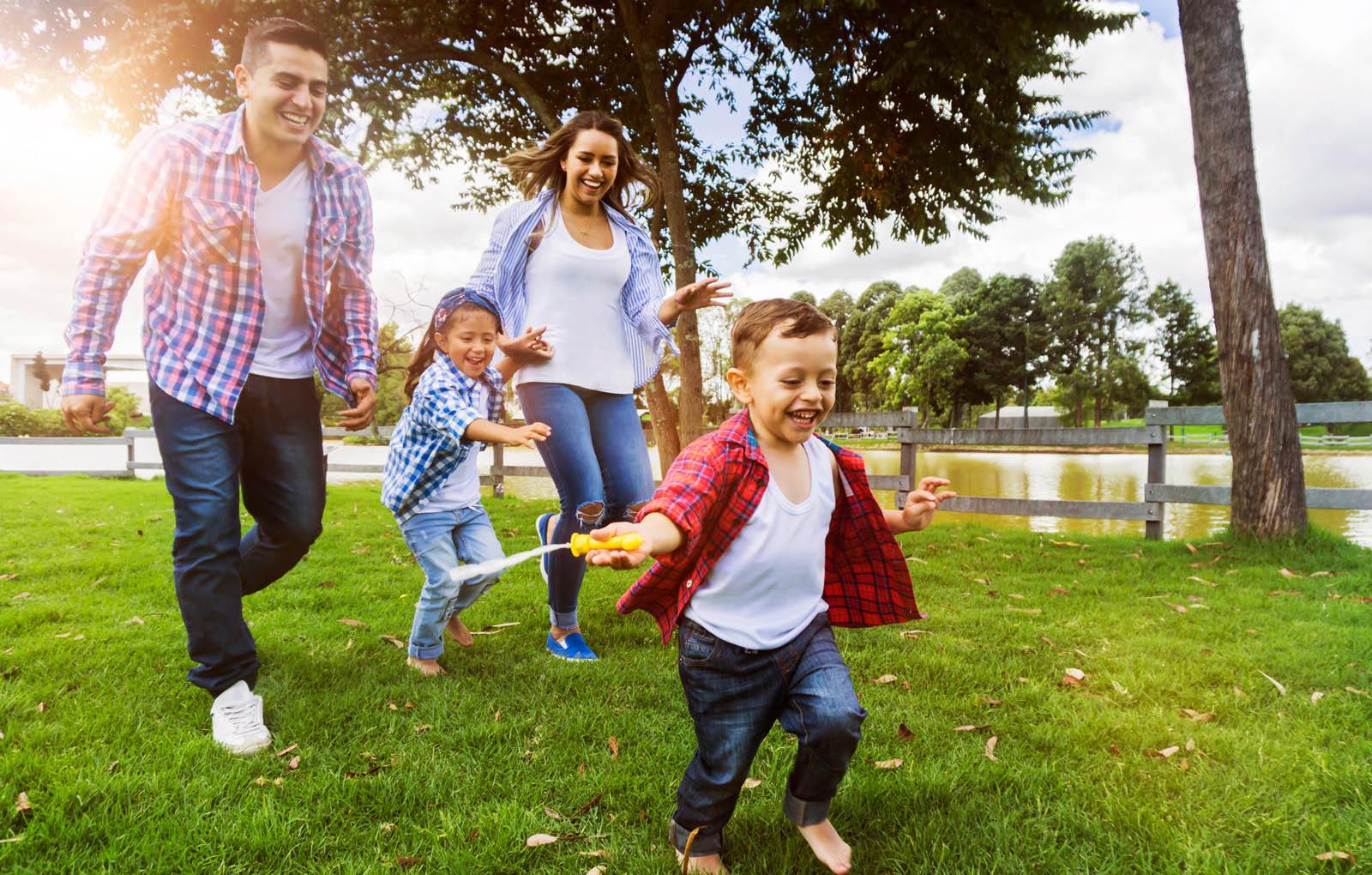 Magnolia Court_Family Playing 